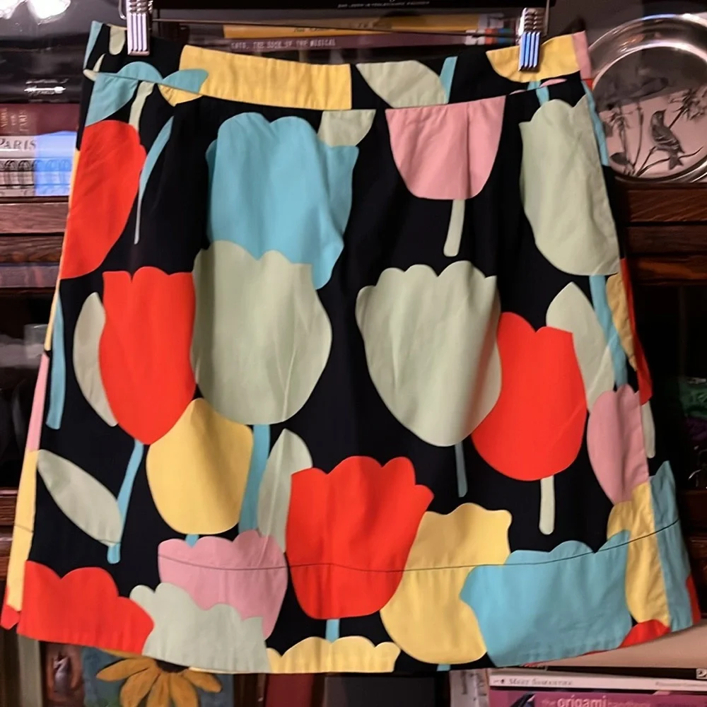 NWOT Anthropologie Cotton Tulip Skirt Pockets! fei Size 8 - Picture 4 of 15